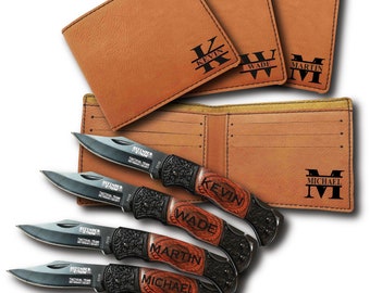 Groomsmen Gift Sets, Groomsman Proposal Gifts, Groomsmen Gift, Engraved Holiday Gifts, Best Man gift, Personalized Wallet Knife, Boyfriend