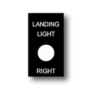 Aircraft Front Panel Cover Plate, Engraved Instrument Panel Cover Plate ...