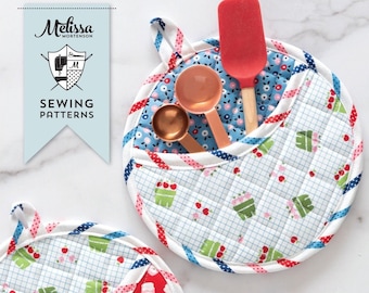 Quilted Round Potholder Parade Pattern | Digital PDF Sewing Pattern