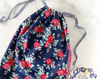 小物 DECi Reversible Lamb Drawstring Bag DECi Reversible Lamb