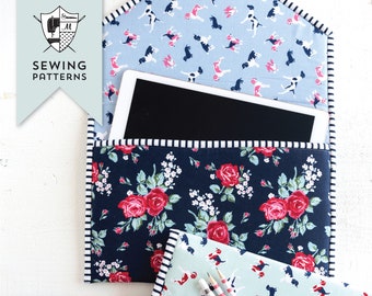 Busy Day Tablet Case Sewing Pattern | Digital PDF Pattern by Melissa Mortenson of Polka Dot Chair