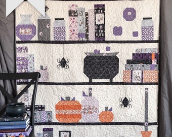 Spooky Shelfie Quilt Pattern | Digital PDF Pattern