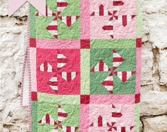 Peppermint Sparkler Quilt Pattern | Digital PDF Pattern