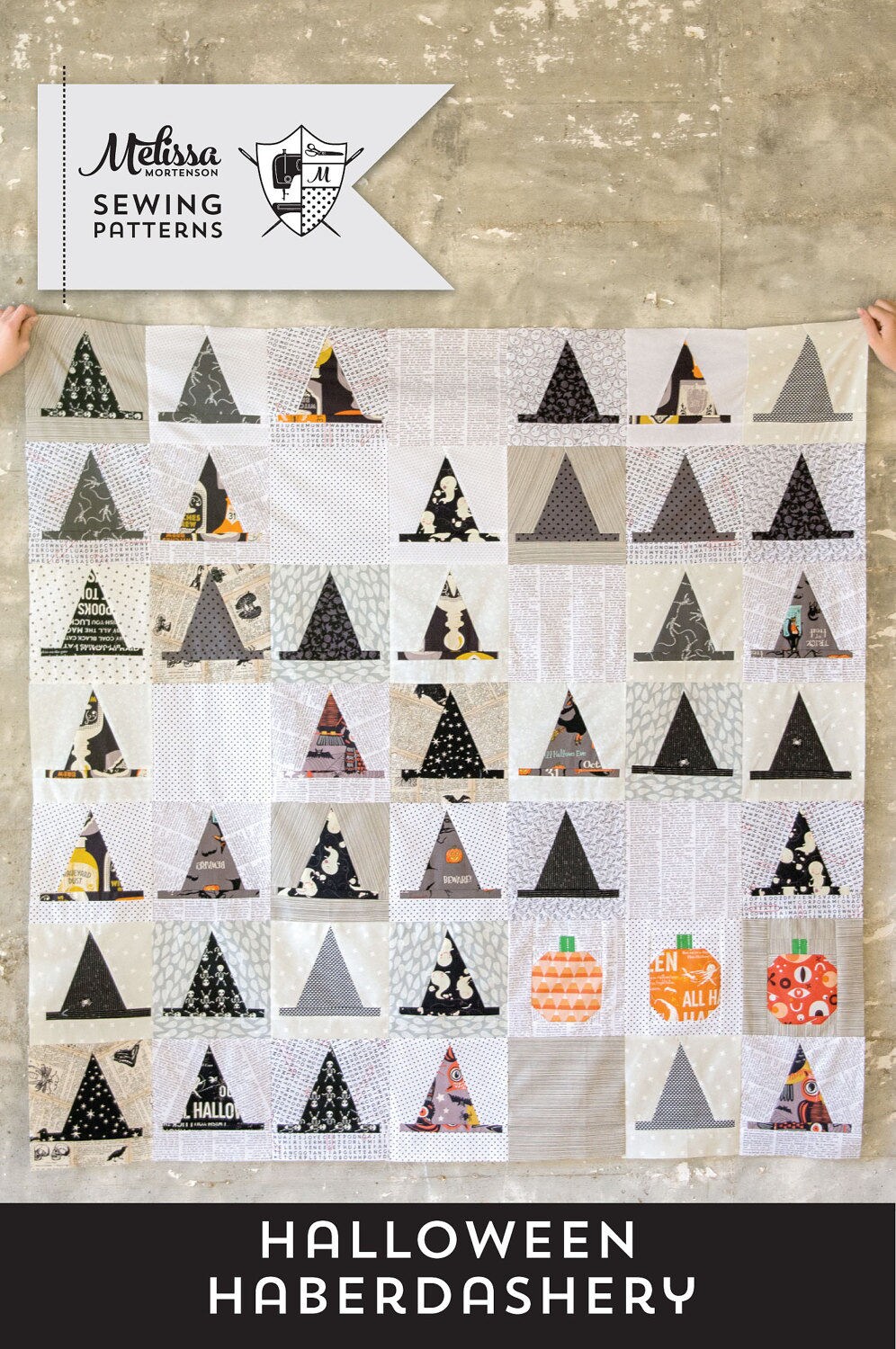 Halloween Haberdashery Witch Hat Quilt Pattern PDF by Melissa Mortenson ...