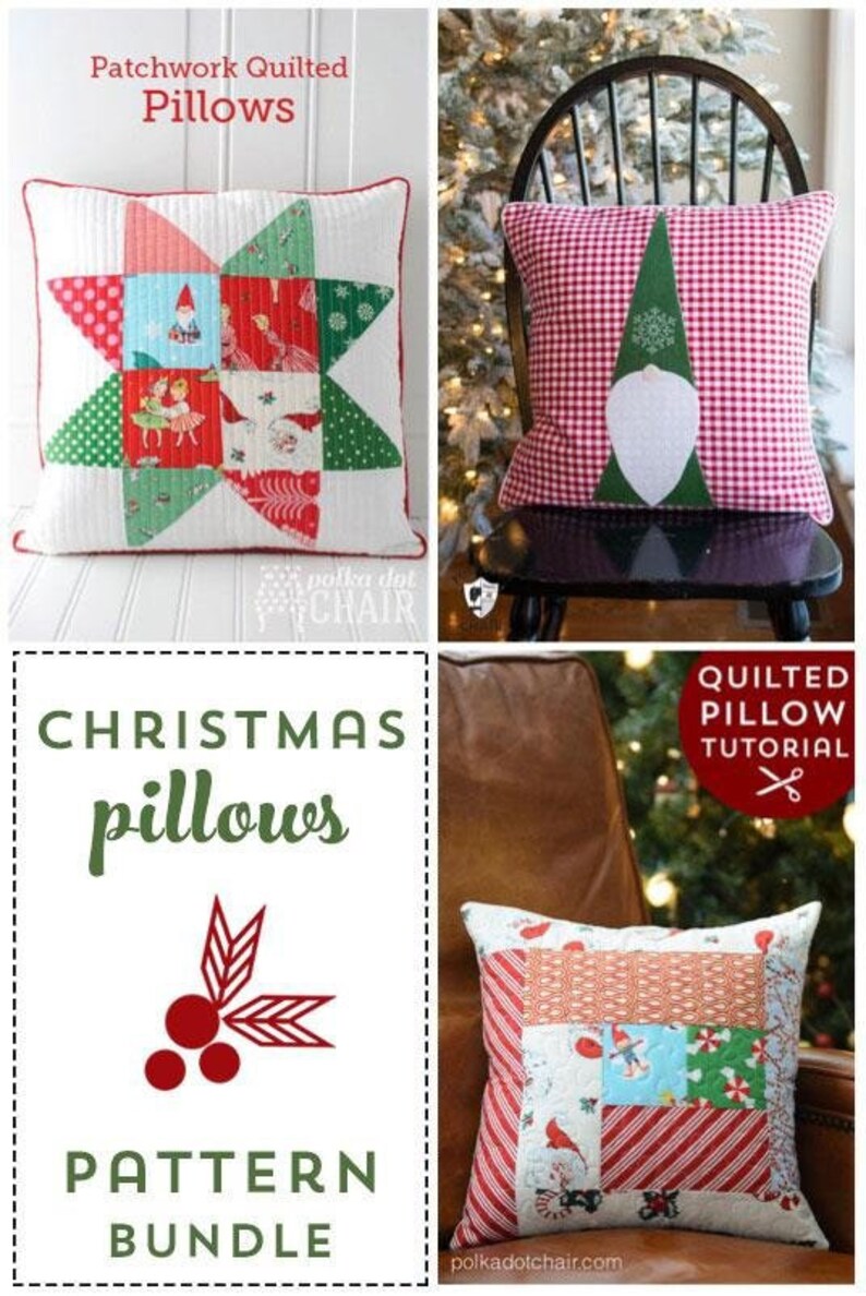 Christmas Pillow Tutorial BUNDLE Digital PDF Pattern