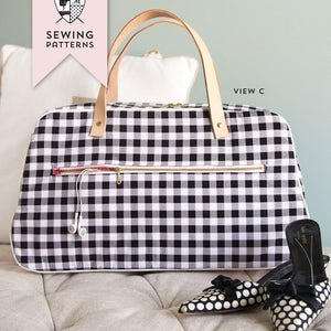 Retro Travel Bag Sewing Pattern PDF