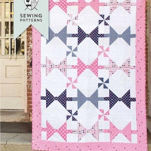 Dad&#39;s Bow Ties PDF Quilt Pattern by Melissa Mortenson of Polka Dot Chair