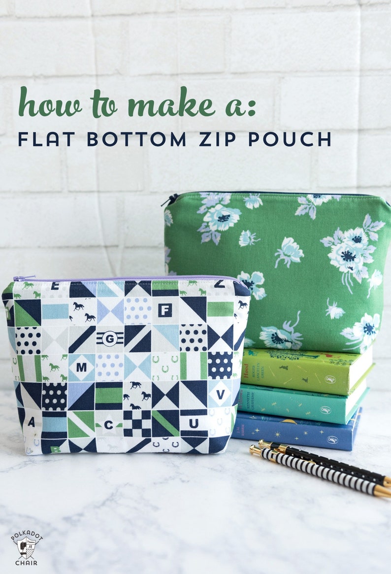 Simple Zip Pouch Sewing Pattern With Two Options | Digital PDF - Etsy