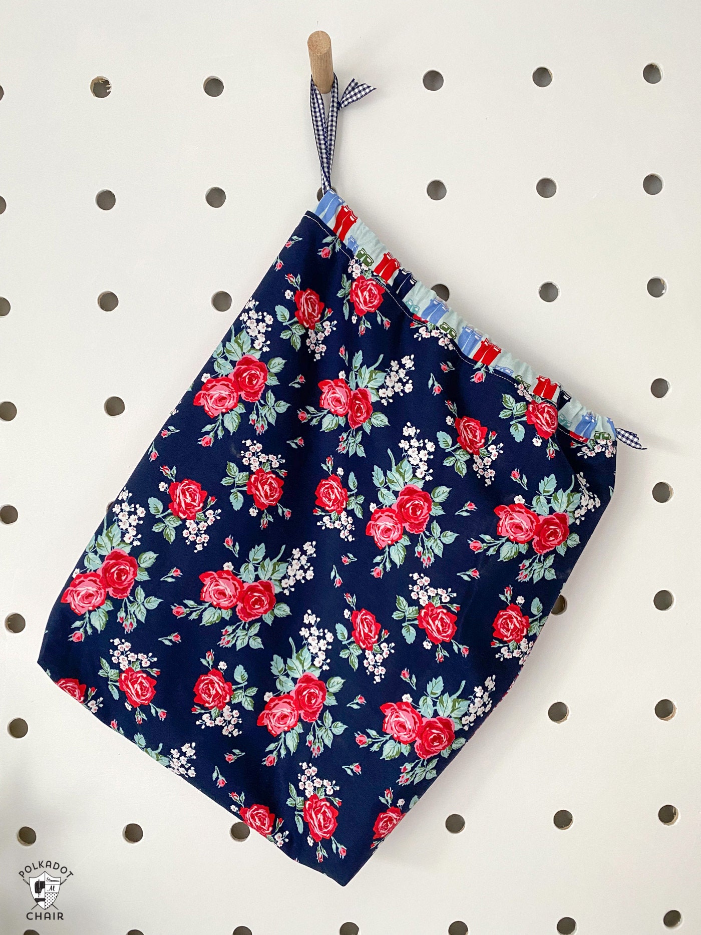 Drawstring Ruller Bag Reversible Lined Drawstring Bag in 6 Sizes | Digital PDF - Etsy