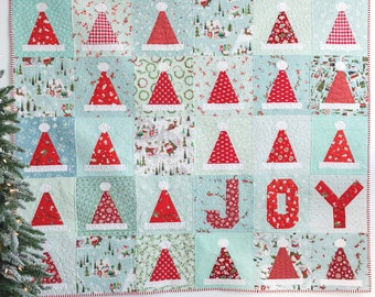 Santa's Hat Shop Quilt & Party Hat Quilt Digital PDF Pattern