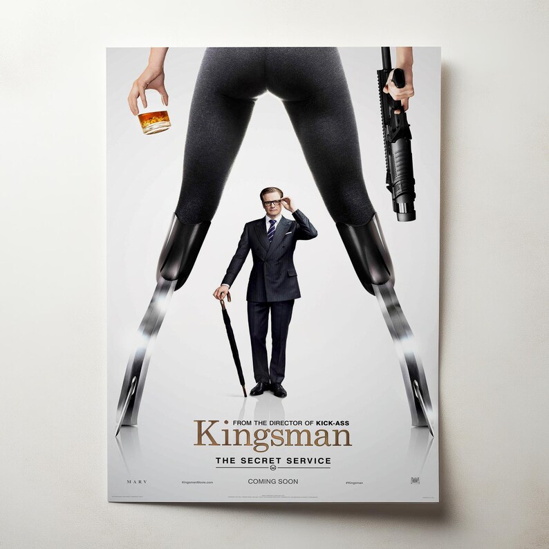 Kingsman, Movie Poster Home Decor Art for Living Room Office Game Room