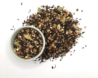 Organic Chai Tea. All Natural. Lavender Chai Tea. Loose Leaf Tea. Giftables. Spicy Tea. Fall Tea.