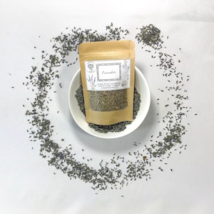 Organic Lavender Flowers, Loose Leaf Tea, Fresh Dried Lavender, Organic Dried Bath Flowers, Organic Dried Herbs, Potpourri Flowers