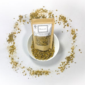Organic Chamomile Flowers, Fresh Dried Herb, Organic Tea, Herbal Loose Leaf Tea, Sleep Herb, Dried Herbs, Dried Chamomile, Relaxing Tea