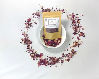 Organic Rose Petals,Fresh Dried Roses, Herb For Tea, Herbal Loose Leaf Tea, Organic Dried Herbs, Natural Tea