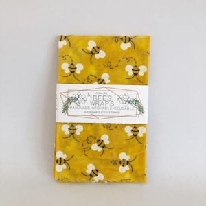 Bee Print Bees Wax Food Wraps. Food Wraps. Bees. Eco Friendly . All Natural . Organic