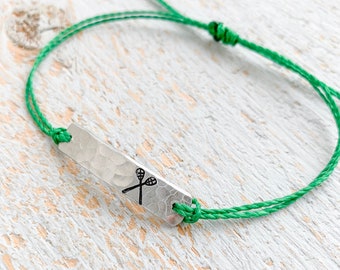 Lacrosse Bracelet,Lacrosse Gift, Lacrosse Stick Bracelet, sport bracelet, Lacrosse Team Bracelet, Lacrosse Jewelry, Lacrosse Team Gift