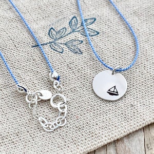 Sailboat Necklace, Silver Sailboat Necklace, Nautical Necklace, Sailing Necklace, Beach Necklace, Sailing Jewelry