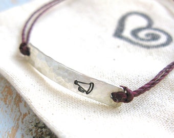Cheerleading Bracelet, Cheer Bracelet, Megaphone Bracelet, Cheerleading Squad Bracelet, Cheer Team Bracelet, Custom Cheerleading Bracelet