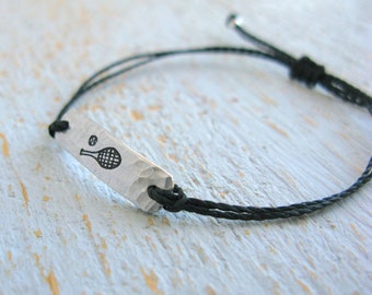 Tennis Bracelet, Tennis Team Bracelet, Tennis gift, Tennis Coach Gift, Tennis Player, Simple Tennis Bracelet