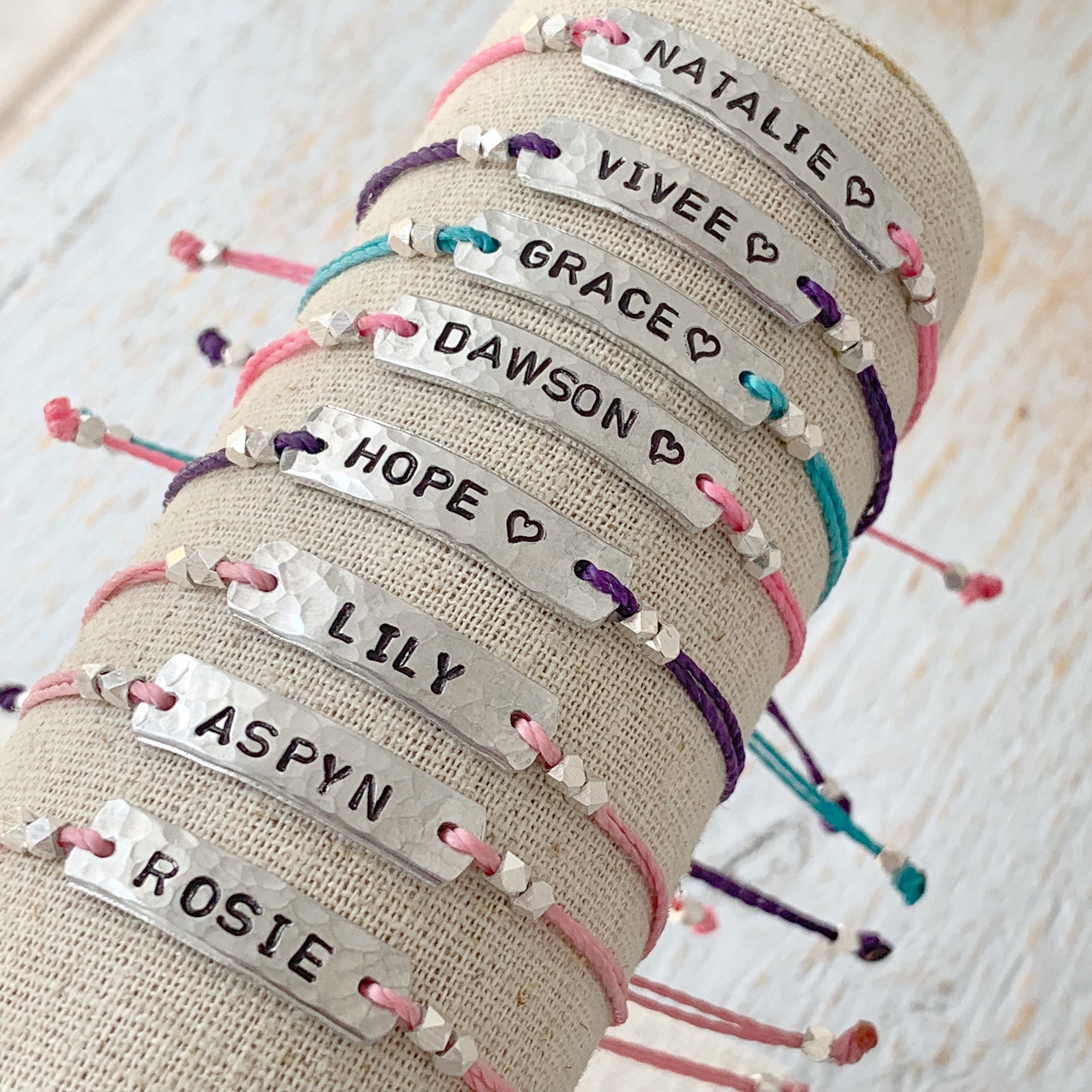 Children's Name Bracelet Personalized Name Bracelet Etsy