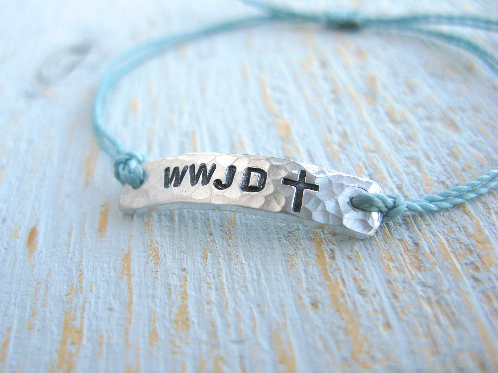 WWJD Bracelet Cross Bracelet Faith Bracelet Religious Etsy