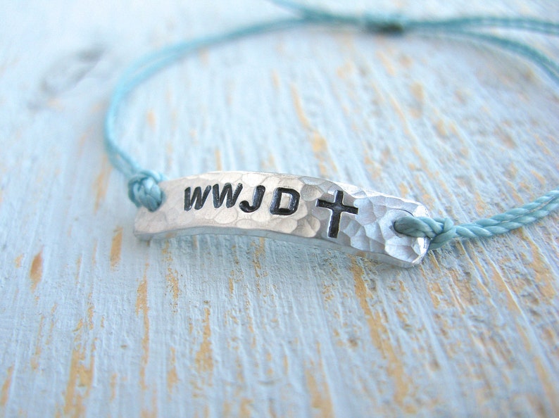 WWJD Bracelet Cross Bracelet Faith Bracelet Religious Etsy