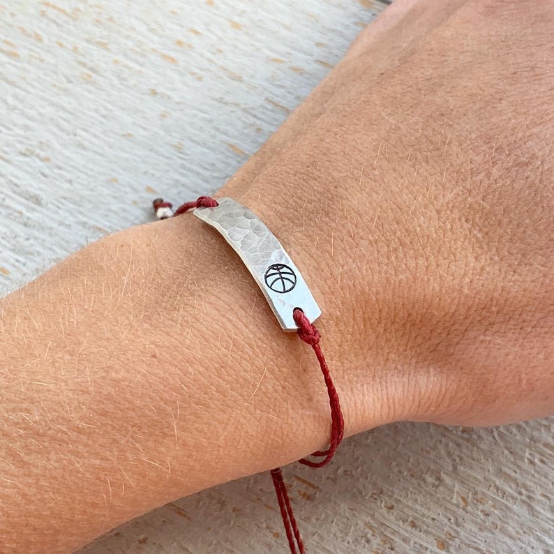 Basketball Bracelet Basketball Team Bracelet Basketball Etsy