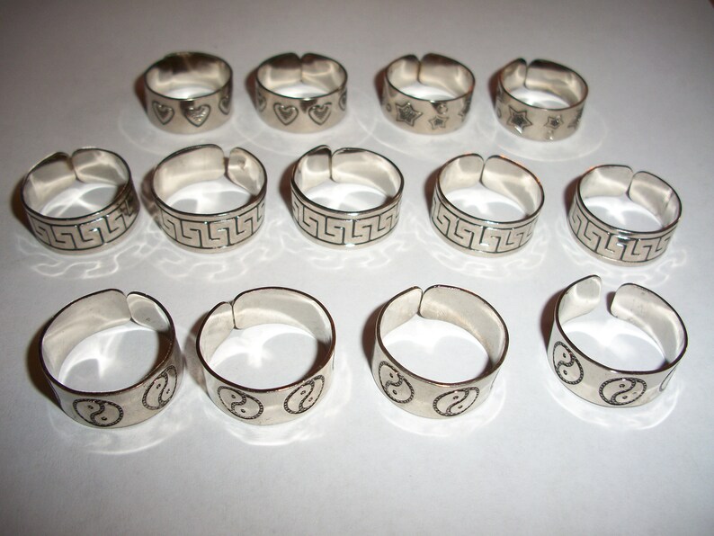 Hearts Rings Yin Yang Lot 13 Greek Key