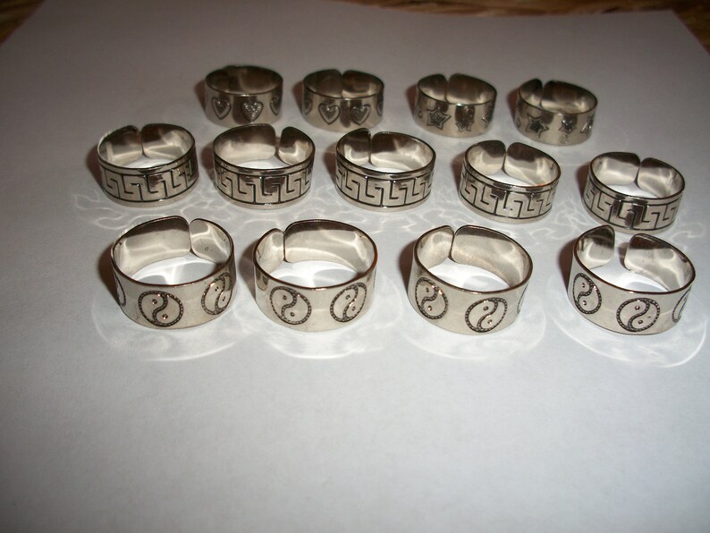 Hearts Rings Yin Yang Lot 13 Greek Key