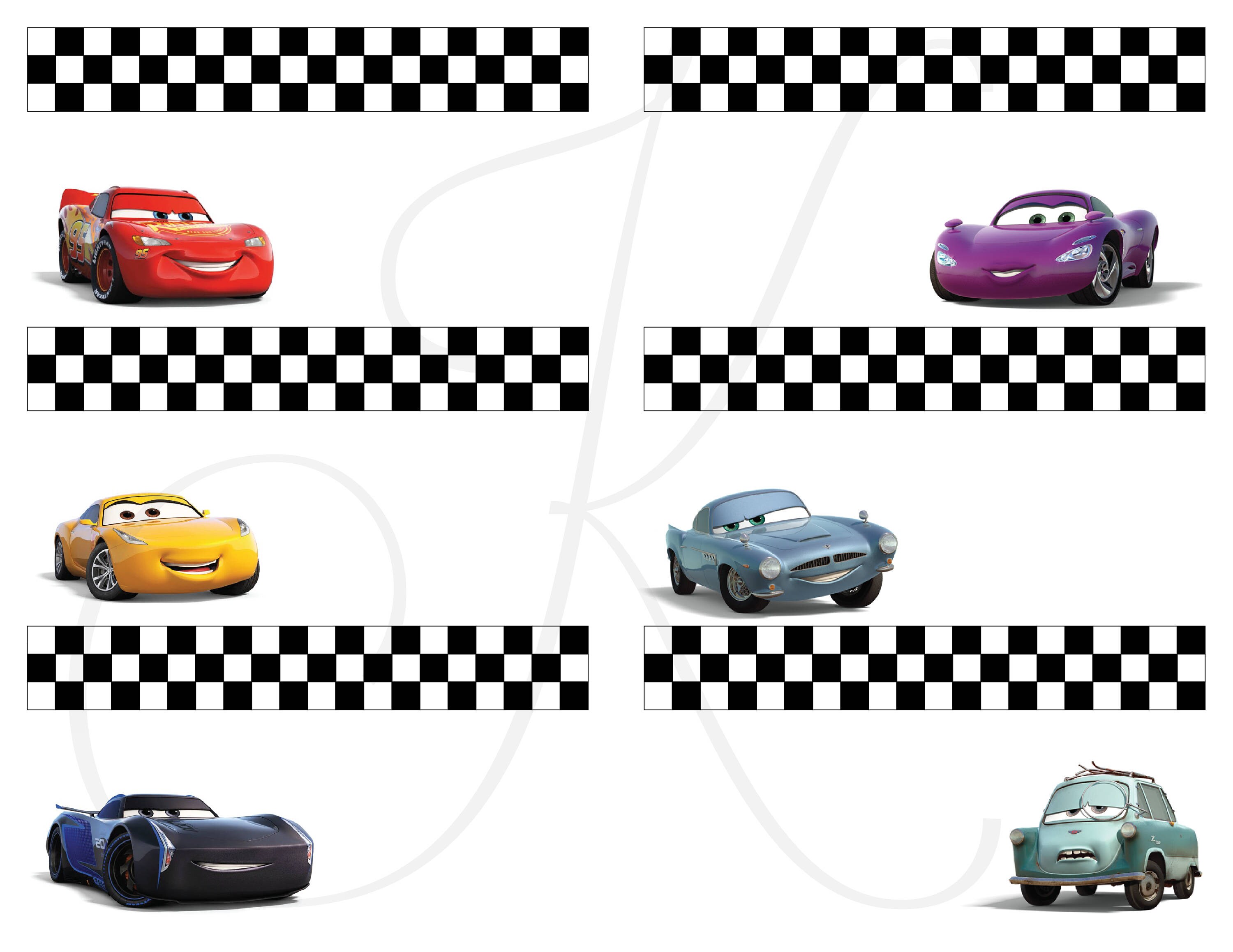 Car Name Tags Free Printable