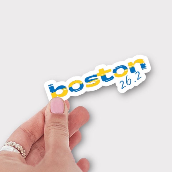 Boston 26.2 Sticker or Magnet | Marathon sticker for water bottle |  Marathon runner magnet | Gift for marathoner