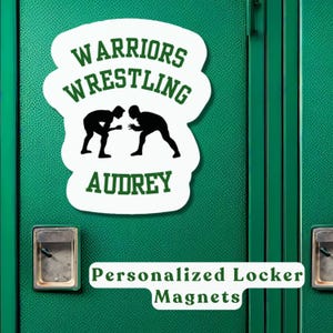 Gepersonaliseerde worstelmagneet voor locker | Worstelmagneet of sticker voor beker | Aangepaste naam worstelcadeau | Worstelsticker