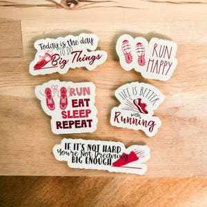 Custom running sticker set