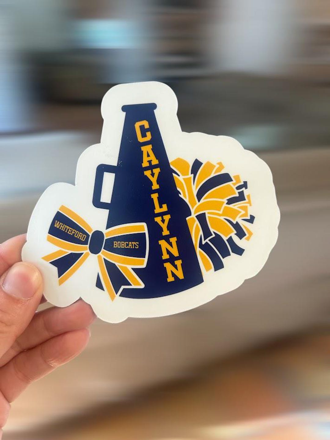 Personalized Cheer Magnet or Sticker | Team Spirit Locker Magnet ...