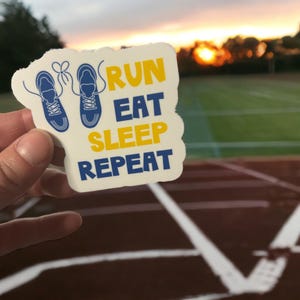 Custom running sticker set
