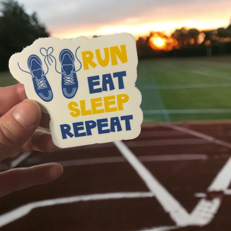 Custom running sticker set