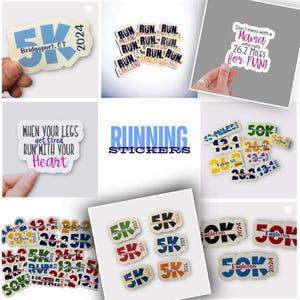 Runners Kit Sticker Cross Country Runner Stickers Set - Personalized XC Gift for Runners ...