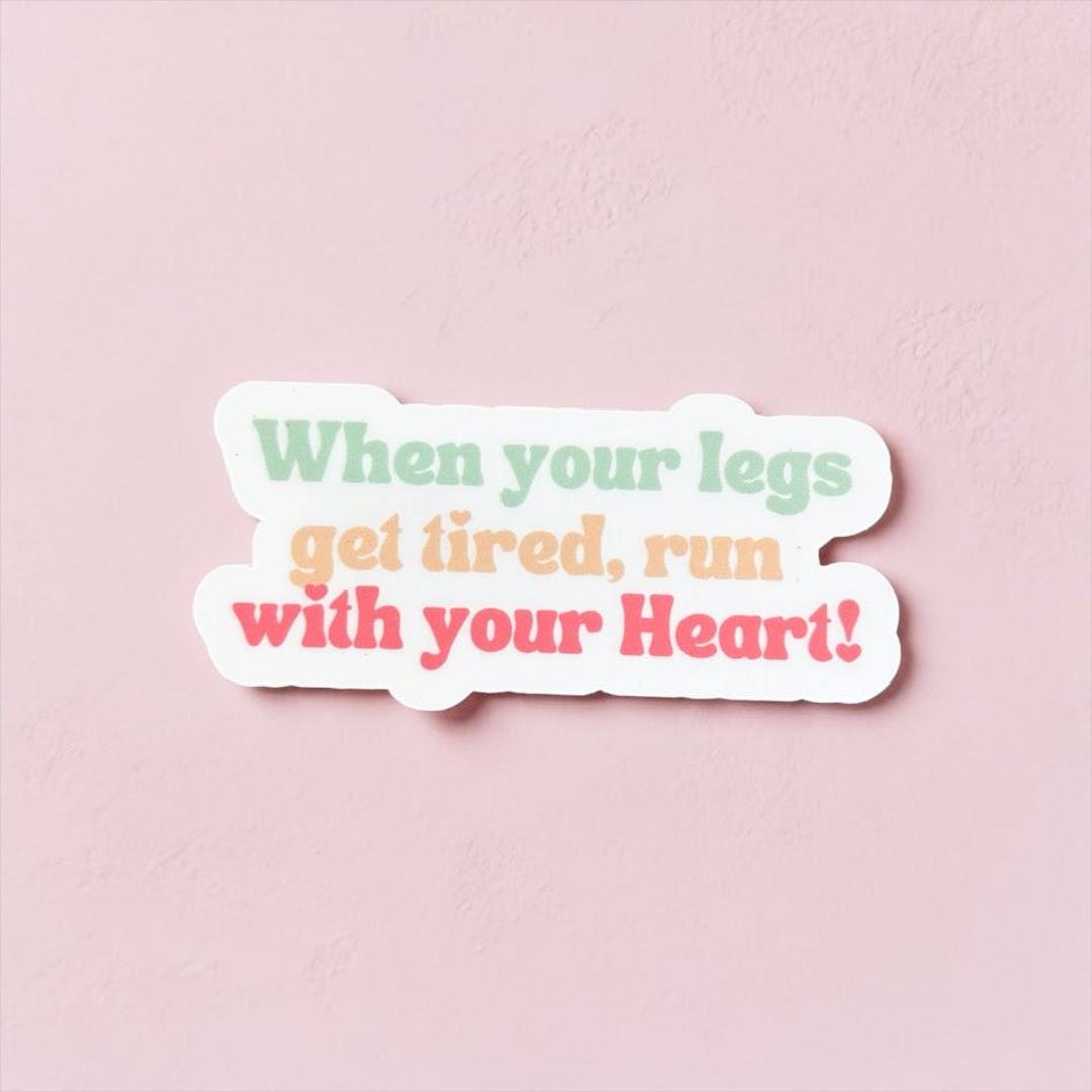 Running Stickers | I Run Because I Can | Gift for Mom Runner | Half ...