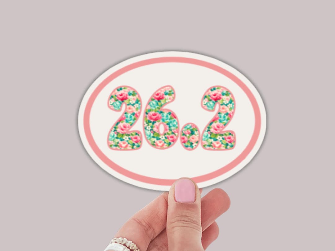 Marathon Sticker or Magnet | 26.2 Race Decal | Personalized Running ...