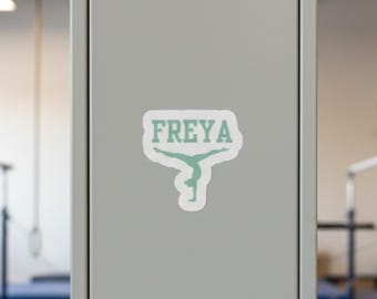 Gymnastics Personalized Locker Magnet or Sticker | Custom Gymnastics gift | Gymnastics Name Decal