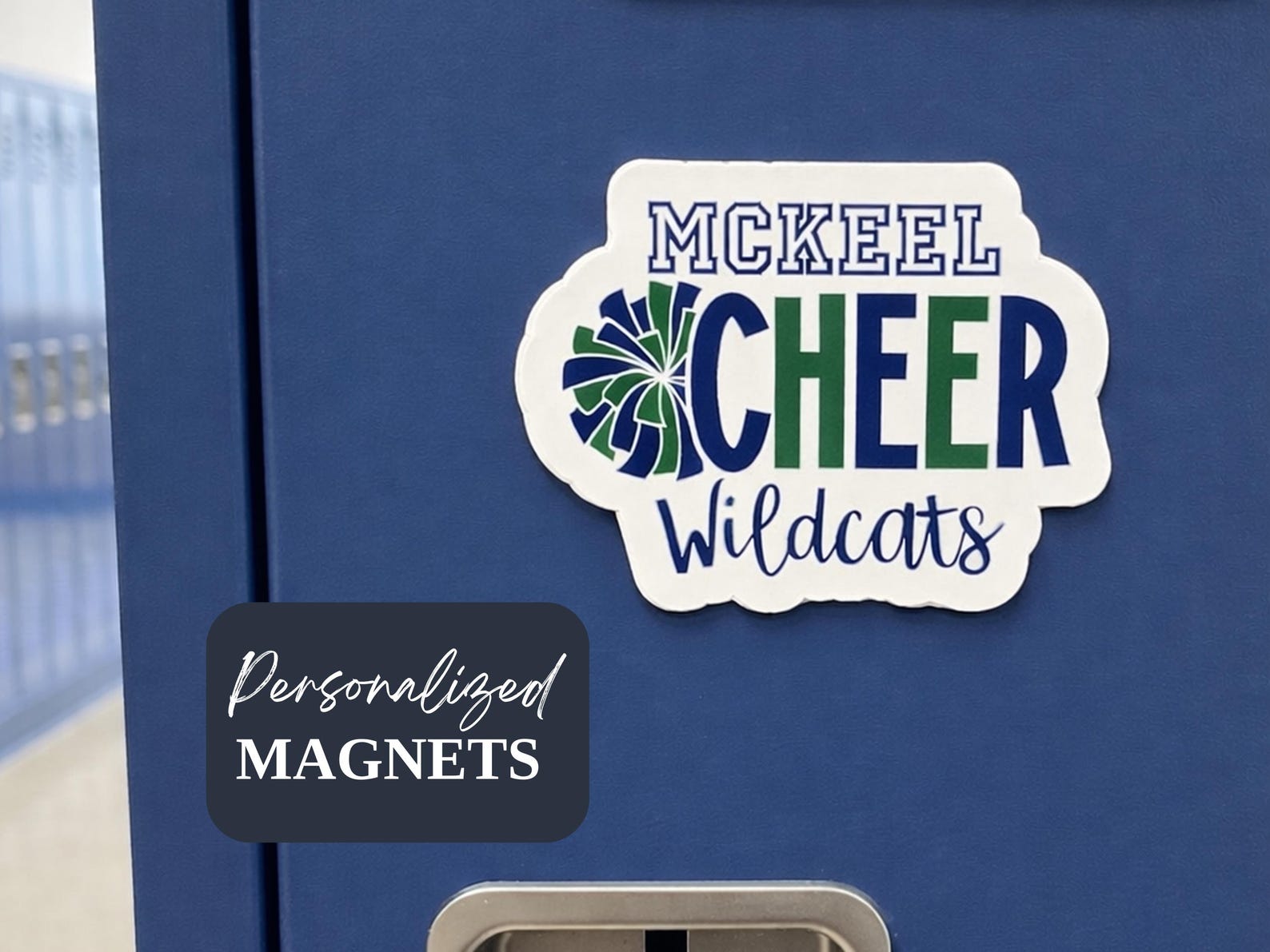 Personalized Cheer Locker Magnet | Custom Cheerleader Name & Number ...