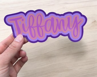 Personalized Name Magnet or Sticker | Custom name magnet for work locker or car | Personalized sticker for notebooks, laptops or phone case