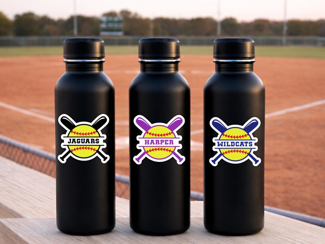 Softball Team Sticker Sets | Personalized Stickers for Each Team Member ...