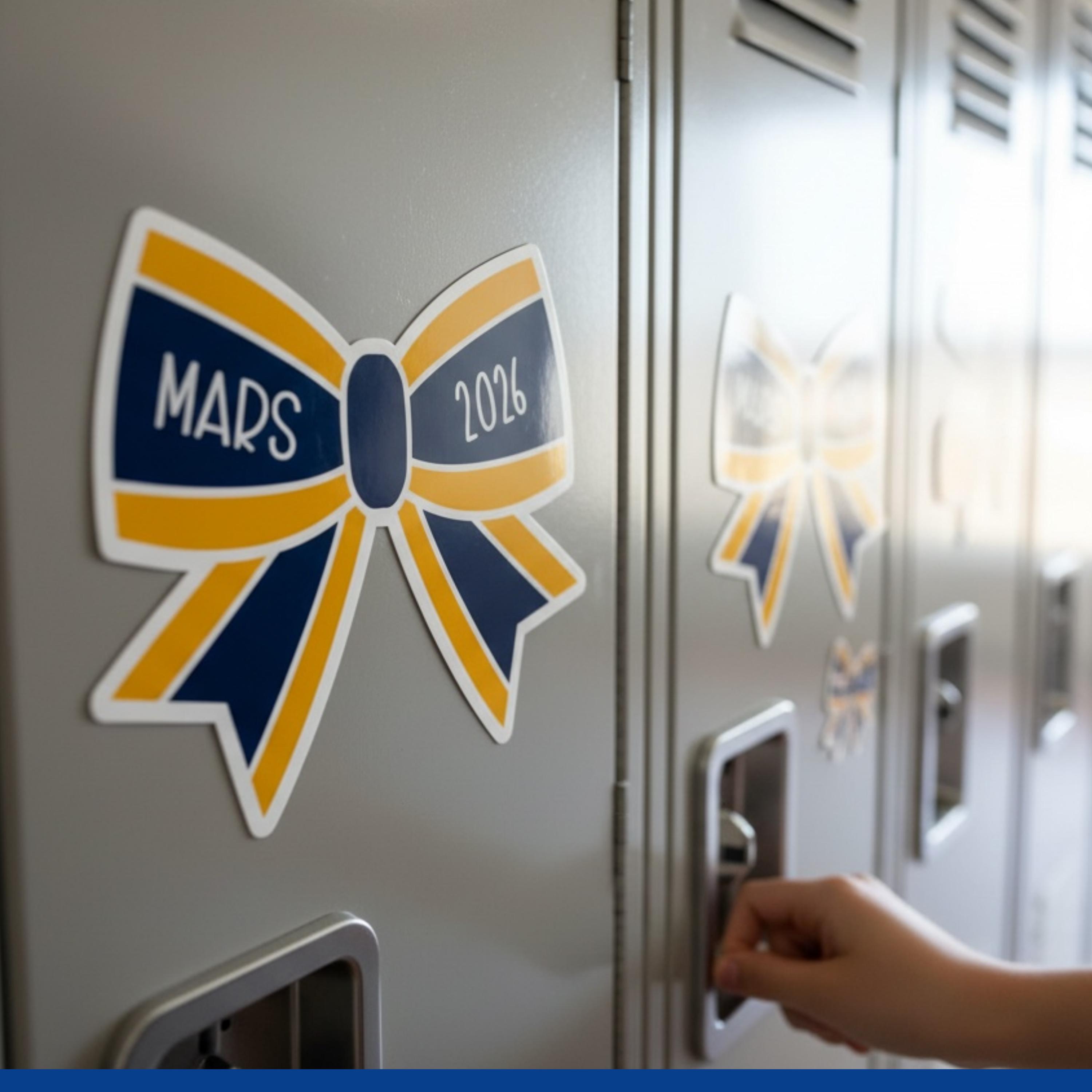 Personalized Bow Cheer Sticker or Magnet | Locker Magnet for Cheer ...