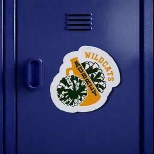 Spersonalizowany magnes lub naklejka dla kibiców: nazwa drużyny, wodoodporny winyl