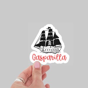 Gasparilla Sticker or Magnet | Pirate sticker | Pirate Ship Magnet | Gasparilla invasion sticker | Gasparilla sticker for tumbler| Tampa, FL