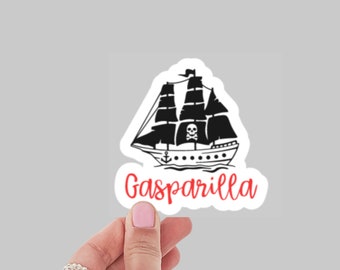 Gasparilla Sticker or Magnet | Pirate sticker | Pirate Ship Magnet | Gasparilla invasion decal | Gasparilla sticker for tumbler