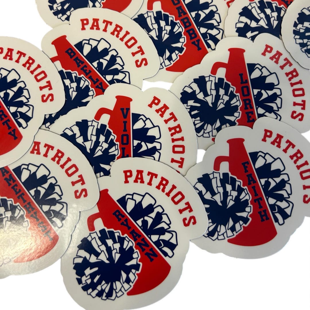 Personalized Cheer Team Sticker or Magnets | Custom Competition Cheer ...