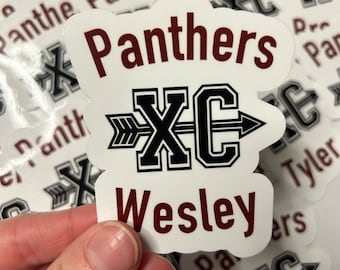 XC Team Sticker Sets | Set of 10 Stickers | XC running stickers  | cross country season | cross country coach | xc Running | XC team gift